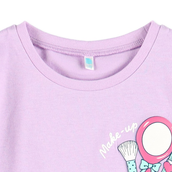 胸ポケット発泡プリント半袖Tシャツ