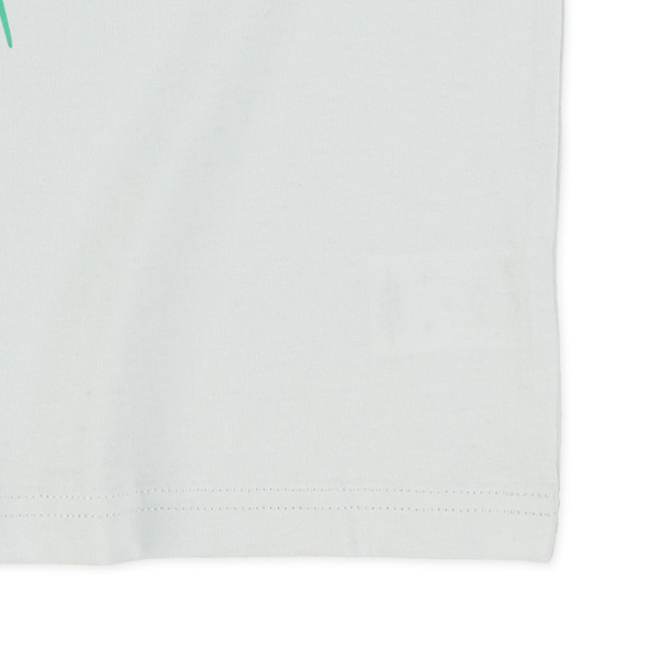 花束プリント飾りリボン付き半袖Tシャツ