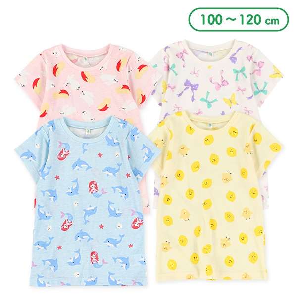 総柄半袖Tシャツ