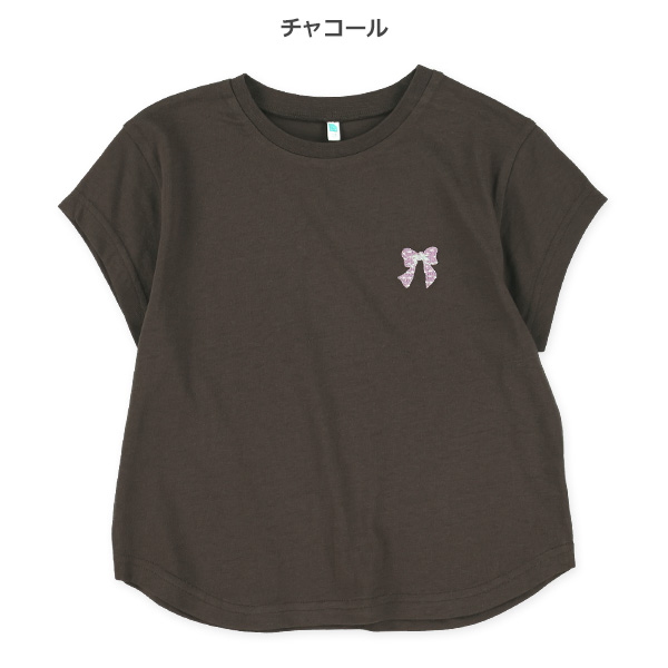 胸刺繍半袖Tシャツ