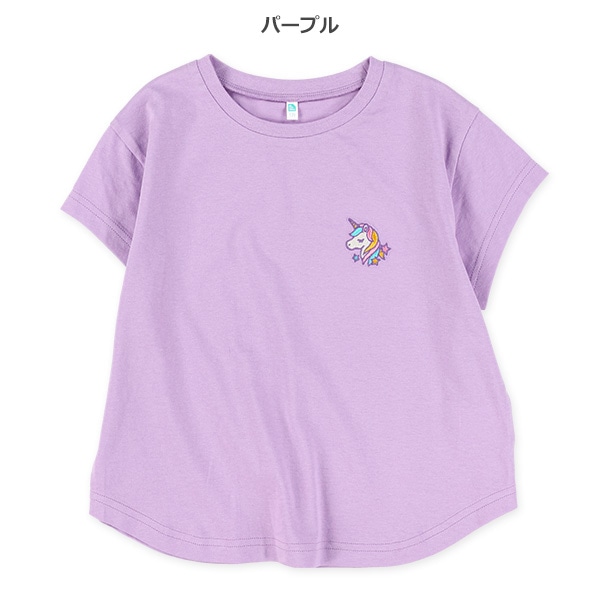 胸刺繍半袖Tシャツ