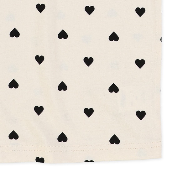 ハート総柄半袖Tシャツ