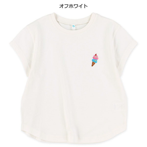 胸刺繍半袖Tシャツ