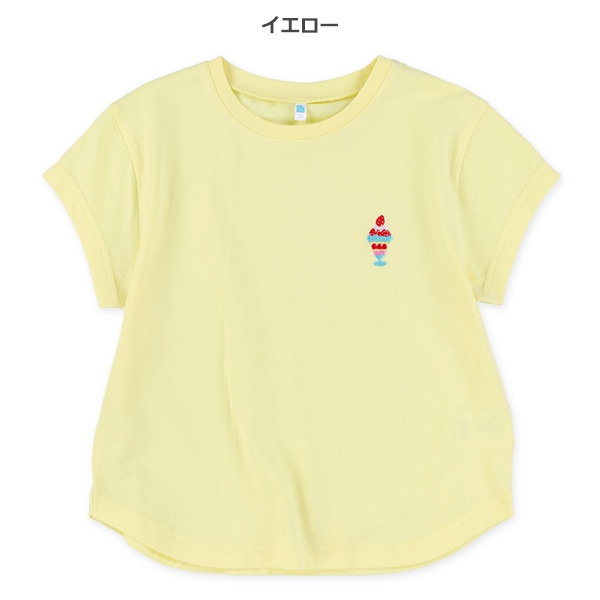 胸刺繍半袖Tシャツ