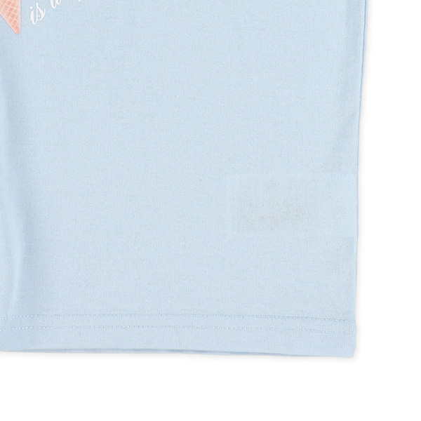 ハート転写プリント半袖Tシャツ