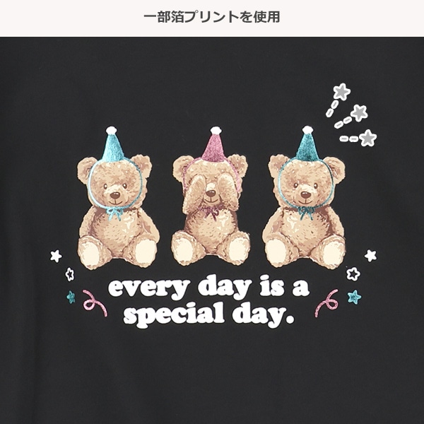 箔・発泡プリント半袖Tシャツ