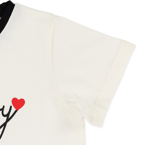 裾ロゴプリント半袖Tシャツ