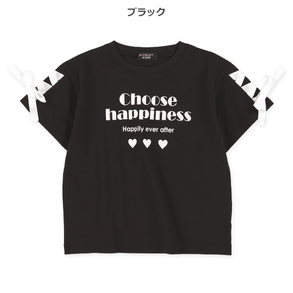 ロゴレースアップ半袖Tシャツ