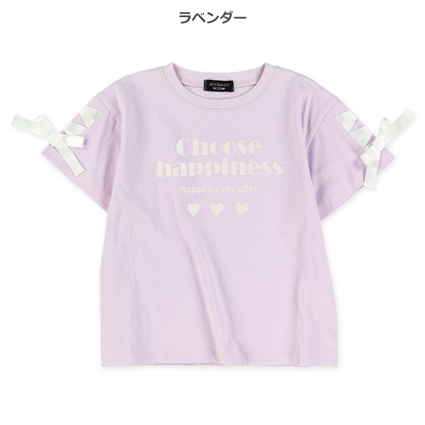 ロゴレースアップ半袖Tシャツ