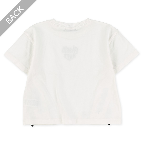 裾リボンレースアップ半袖Tシャツ