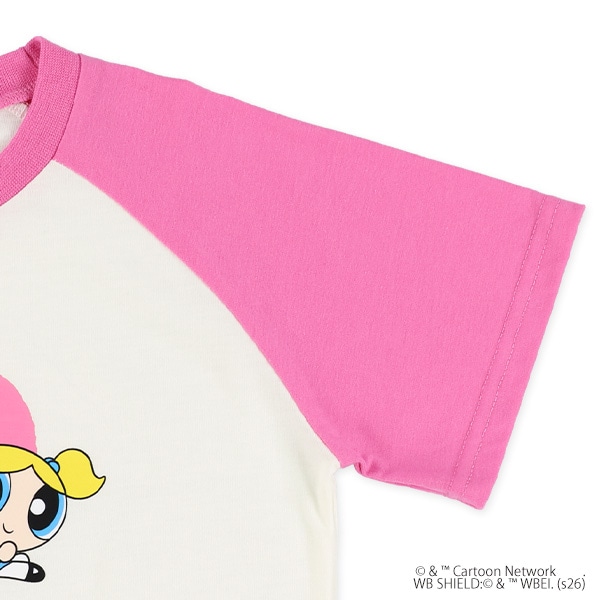 ラグラン半袖Tシャツ（パワーパフ ガールズ）
