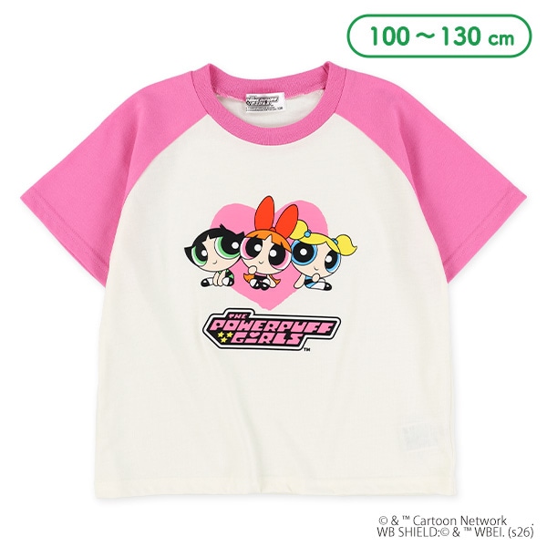 ラグラン半袖Tシャツ（パワーパフ ガールズ）