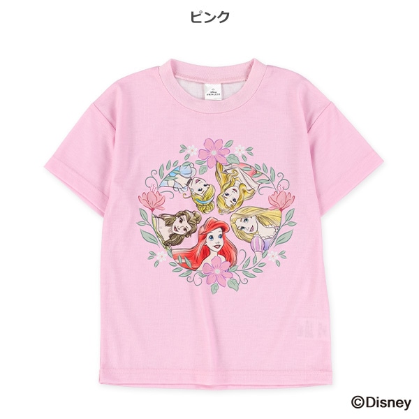 プリンセス集合半袖Tシャツ（ディズニープリンセス）