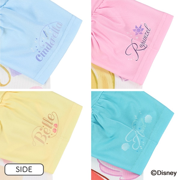 4柄コミック半袖Tシャツ（ディズニープリンセス）