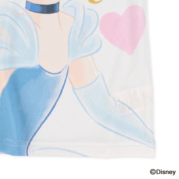 4柄コミック半袖Tシャツ（ディズニープリンセス）