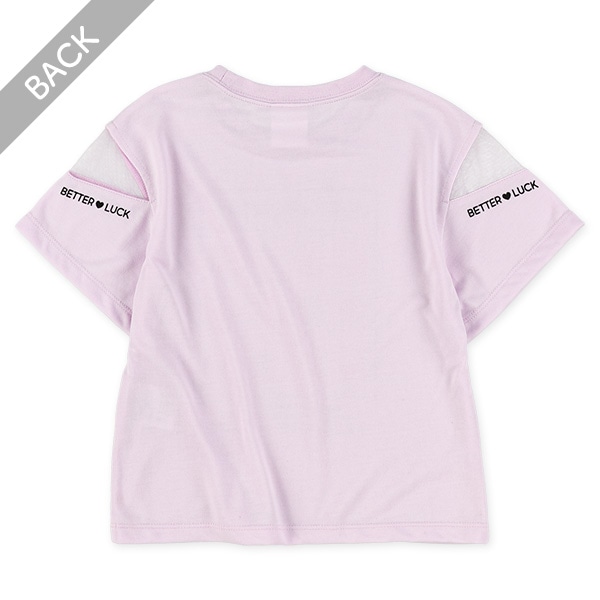 袖メッシュベアグミ半袖Tシャツ