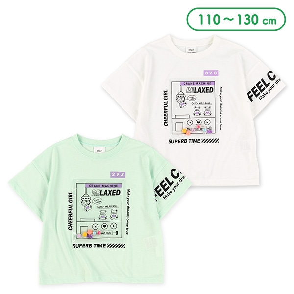 PVCくまUFOキャッチャー半袖Tシャツ