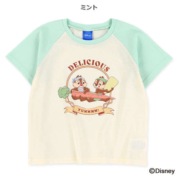 ラグラン半袖Tシャツ（チップとデール）