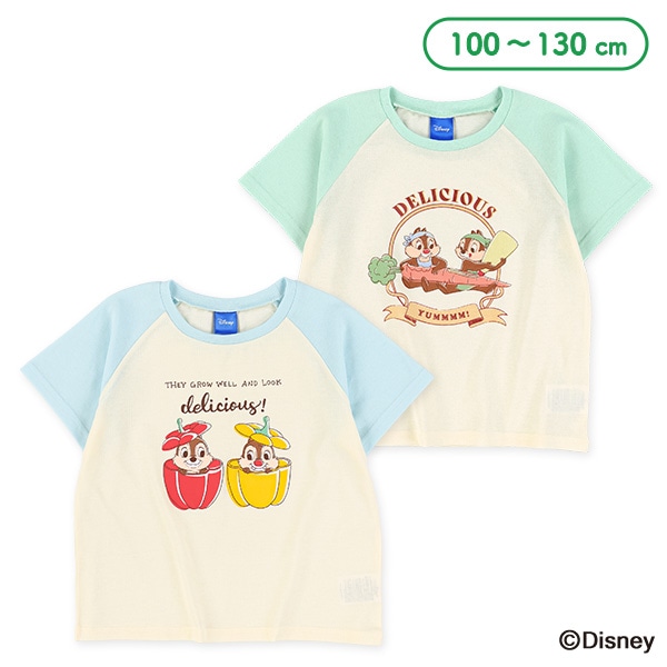 ラグラン半袖Tシャツ（チップとデール）