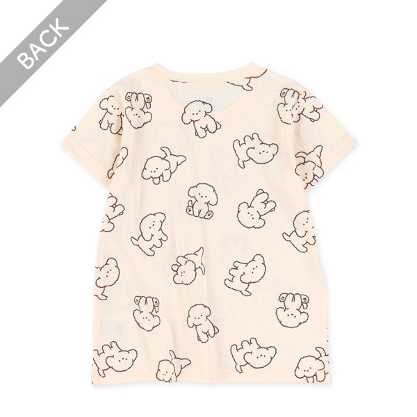 いぬ・ねこ総柄半袖Tシャツ