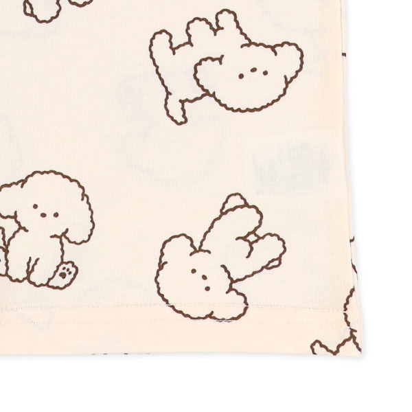 いぬ・ねこ総柄半袖Tシャツ