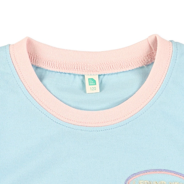 ロゴ刺繍リンガー半袖Tシャツ