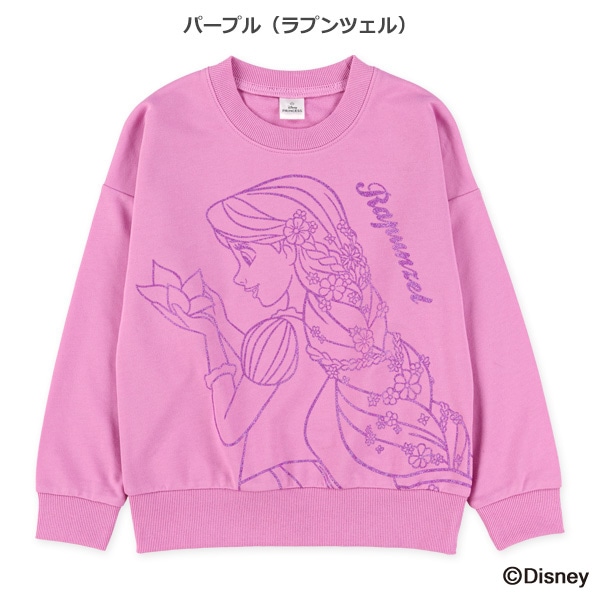 ミニ裏毛ラメトレーナー（リトル・マーメイド・塔の上のラプンツェル）