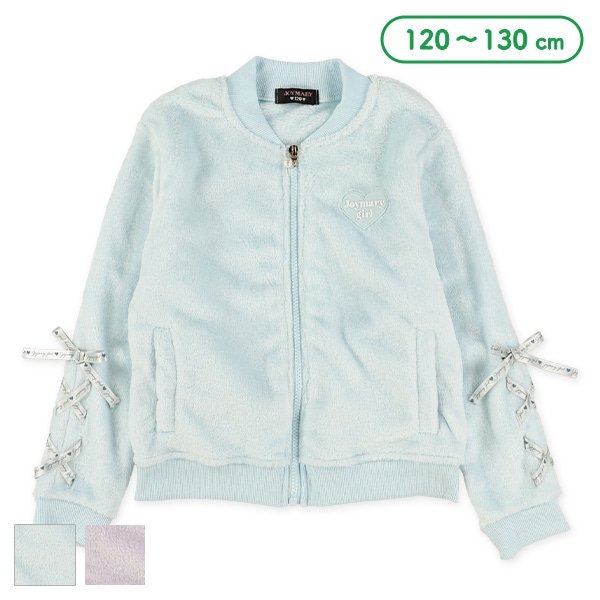 フリース袖レースアップブルゾン