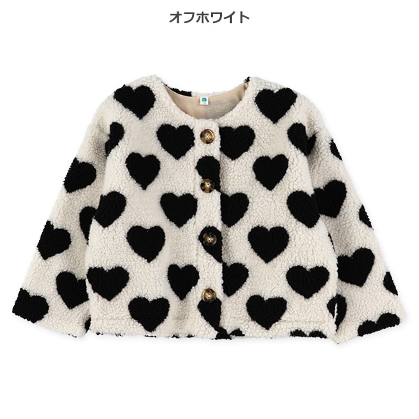 ジャガードハートボアジャケット