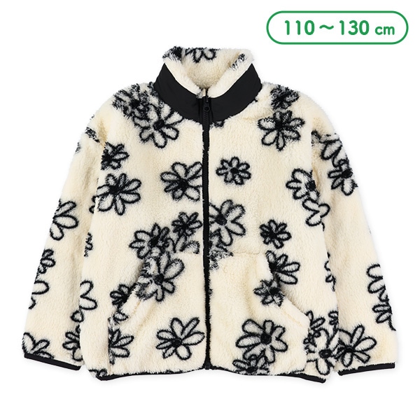 花柄ボアジャケット