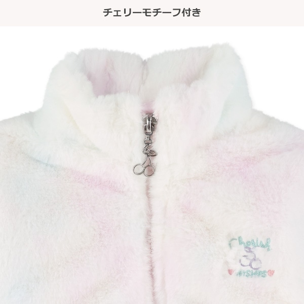 オーロラファーボア総柄ジャケット