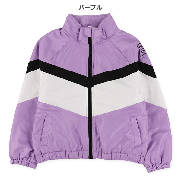 裏フリース配色切り替えジャケット