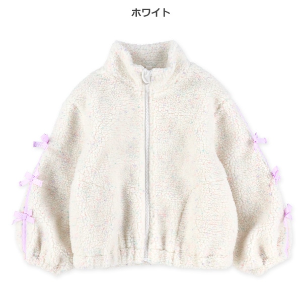 カラーネップボアジャケット