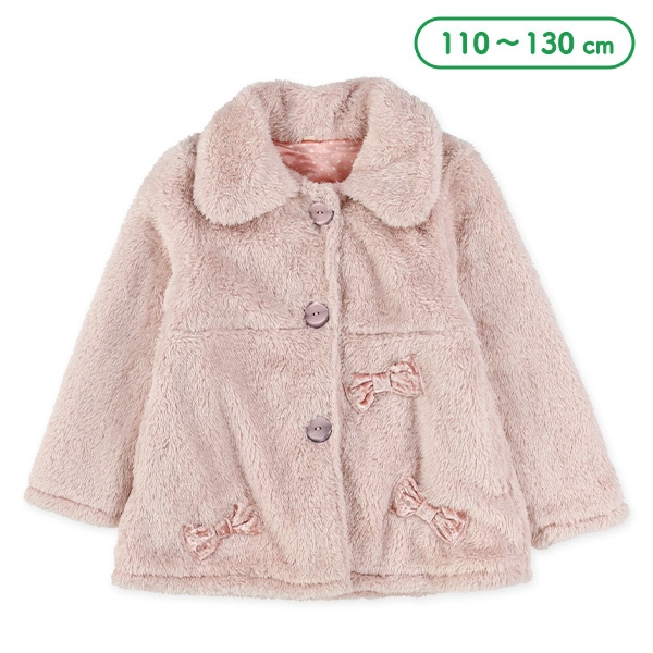 リボン付きボアジャケット