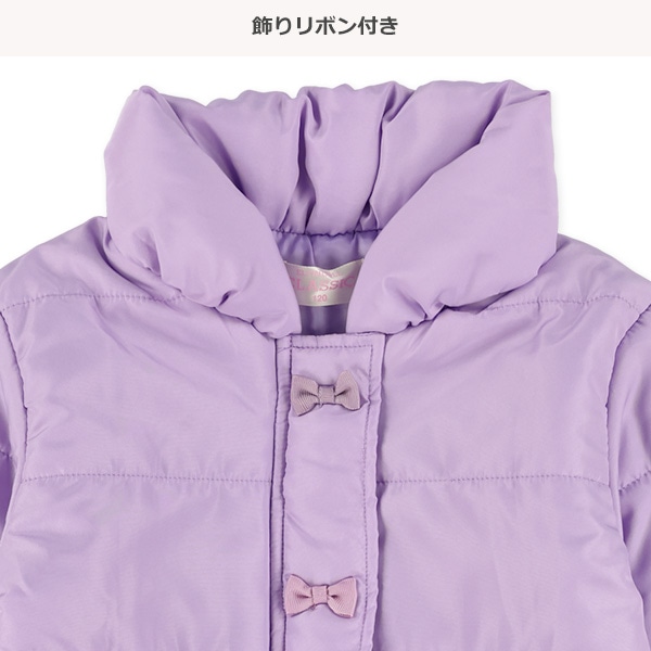 中綿リボン付き防寒ジャケット