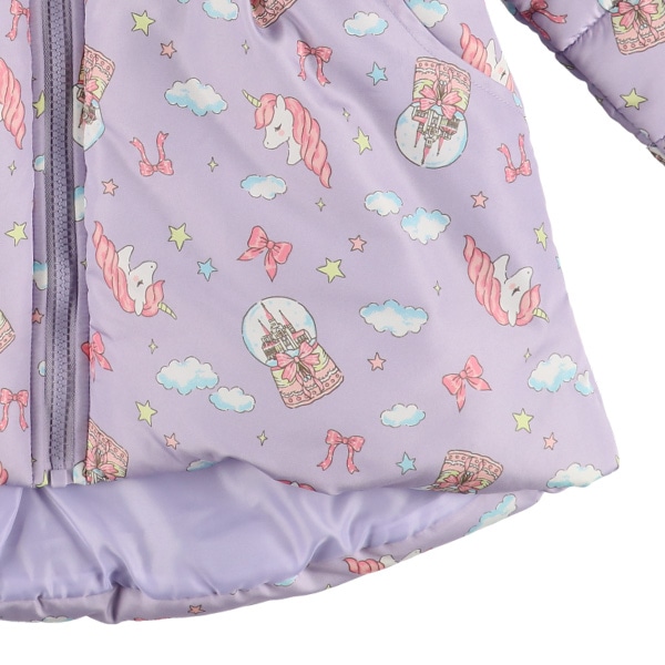 中わたユニコーン総柄コート