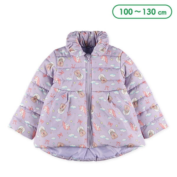 中わたユニコーン総柄コート