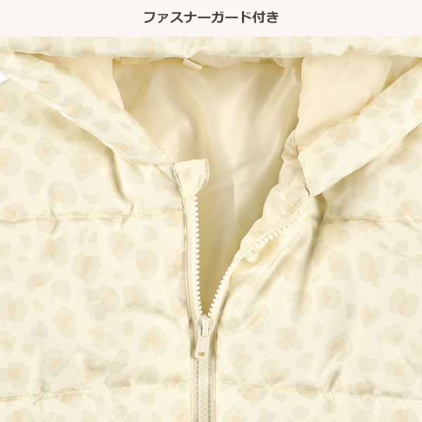 中綿ねこ耳ヒョウ柄ジャケット