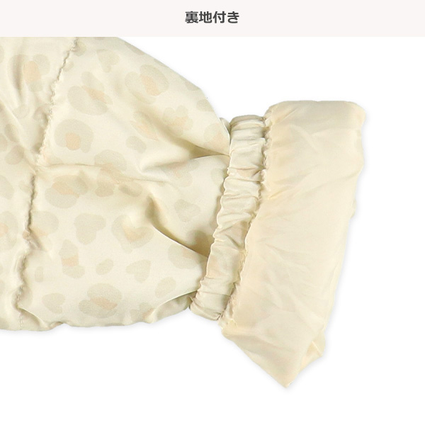 中綿ねこ耳ヒョウ柄ジャケット