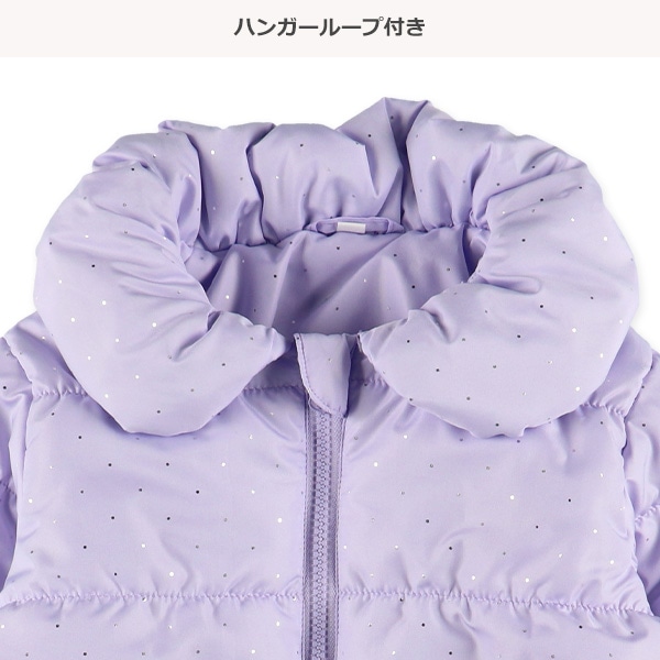 中綿箔ドットハーフジャケット