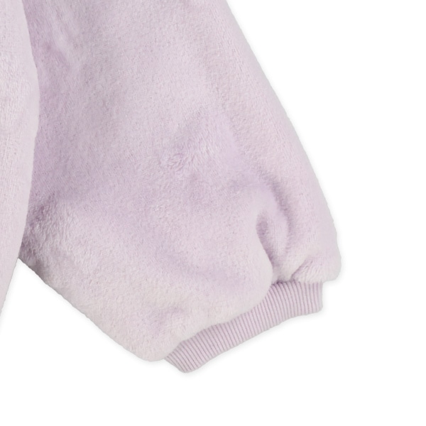 カービングフリース胸刺繍トレーナー