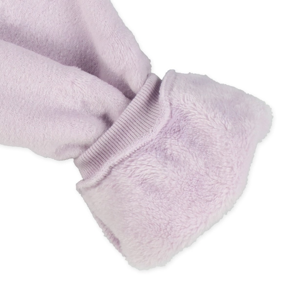 カービングフリース胸刺繍トレーナー