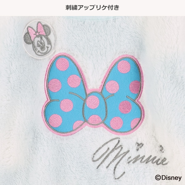 コーラルフリースリボンアップリケ付きトップス（ミニーマウス）
