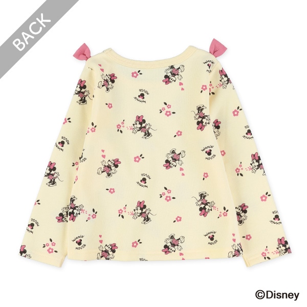 裏起毛総柄リボントレーナー（ミニーマウス）