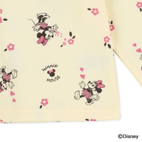 裏起毛総柄リボントレーナー（ミニーマウス）
