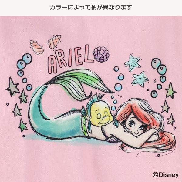 裏起毛トレーナー（ディズニープリンセス）
