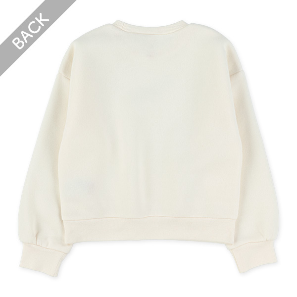 裏起毛ハートワンポイントトレーナー