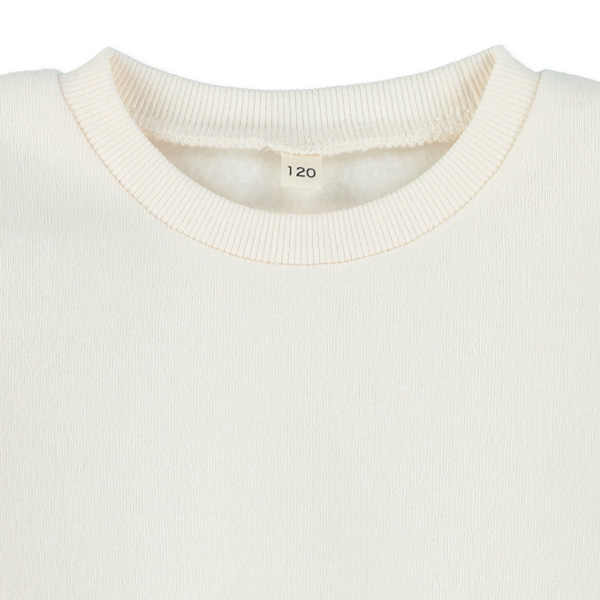 裏起毛ハートワンポイントトレーナー