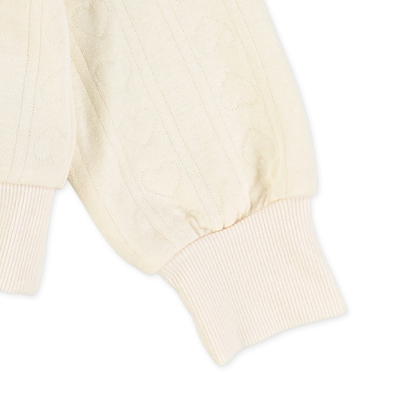 ニットキルトハート柄トレーナー