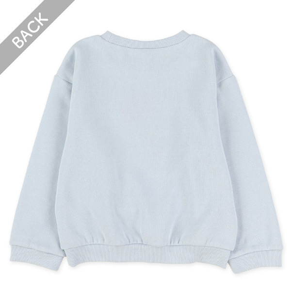 裏起毛アイスクリームサガラ刺繍長袖トレーナー
